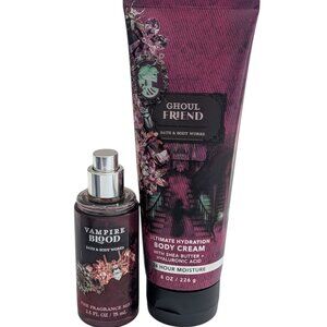 Bath & Body Works Ghoul Friend Lotion 8oz Vampire Blood Mist 3.5oz Lot
